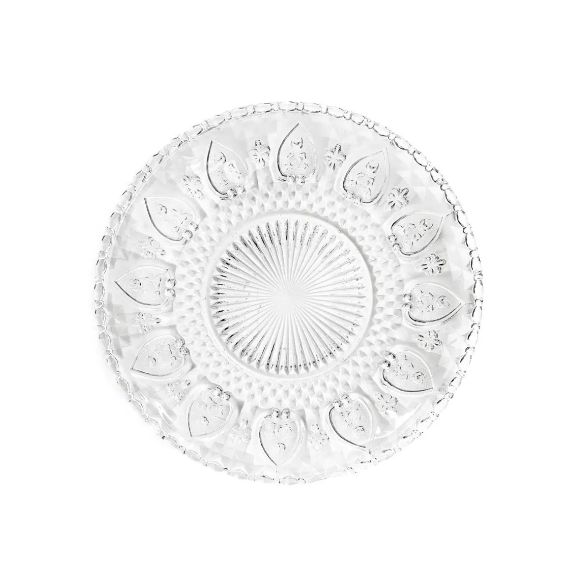 Talerz Moselle Wzorzysty Transparentny 17 Cm