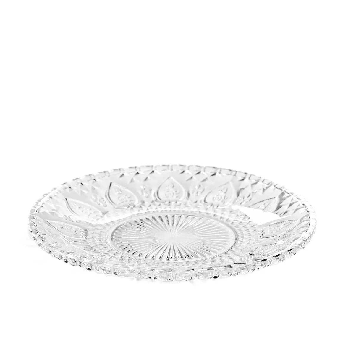 Talerz Moselle Wzorzysty Transparentny 17 Cm