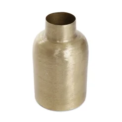 Wazon Girona Metalowy Zloty 10X10X18 Cm