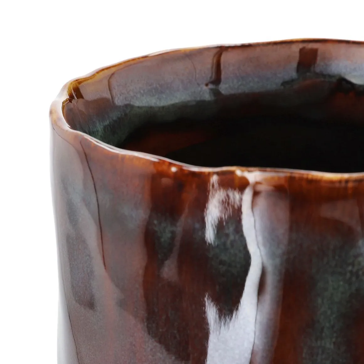 Wazon Rona Ceramiczny Granatowy 10X10X24 Cm