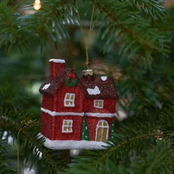 Zawieszka Evi Red Domek 8 Cm