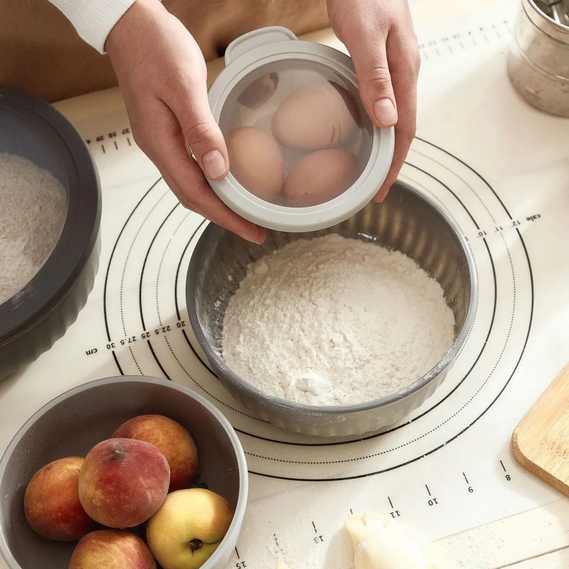 Zestaw Easy Cook Misek Z Pokrywkami 4 Szt