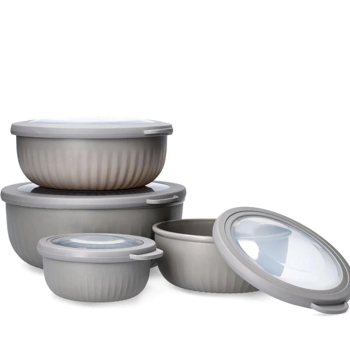 Zestaw Easy Cook Misek Z Pokrywkami 4 Szt