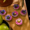 Zestaw Swiec Floral Aura 6 Szt. Fiolki 126 G