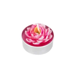 Zestaw Swiec Floral Aura 6 Szt. Kwiaty Rozowe 117 G