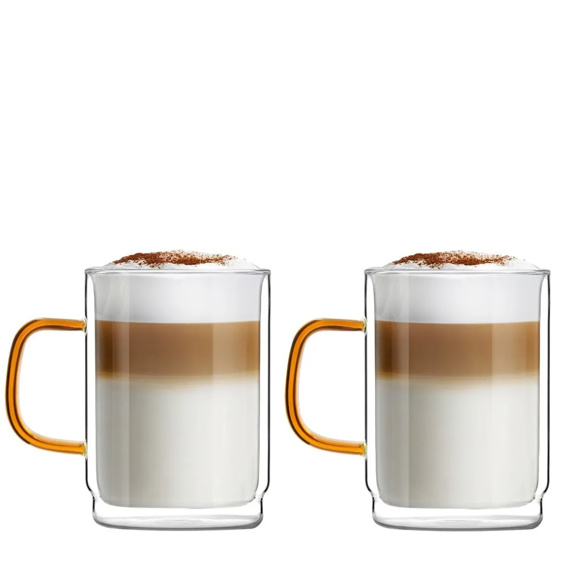 Zestaw Szklanek Amber Z Podwojna Scianka 2 Szt. 350 Ml