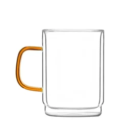 Zestaw Szklanek Amber Z Podwojna Scianka 2 Szt. 350 Ml