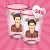 Zestaw Szklanek Frida Kahlo Fuksjowych, 2 Szt. 0.38