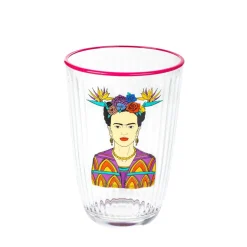 Zestaw Szklanek Frida Kahlo Fuksjowych, 2 Szt. 0.38